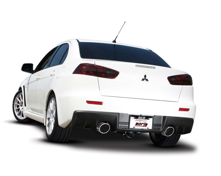 Borla 08-14 Mitsubishi EVO X Catback Exhaust - Bull Strap