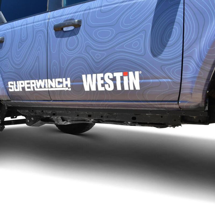 Westin 21-23 Ford Bronco 4dr (Excl. Sport) XTS Pinch Weld Covers - Tex. Blk - Bull Strap
