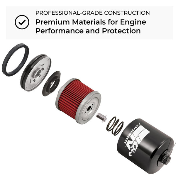 K&N Suzuki 2.844in OD x 2.469in H Oil Filter - Bull Strap