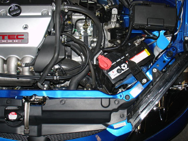 Injen 02-06 RSX Type S w/ Windshield Wiper Fluid Replacement Bottle Black Cold Air Intake - Bull Strap