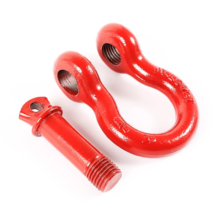 Rugged Ridge Red 7/8in D-Shackles - Bull Strap