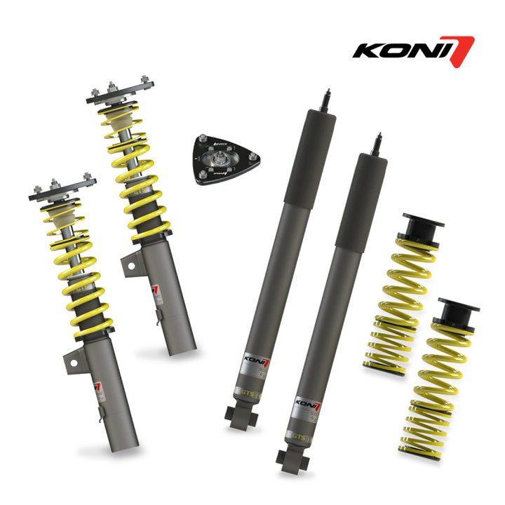 Koni GTS Coilovers 15-20 / 22-24 Volkswagen Golf & GTI (55mm Strut + Multilink Rear Only) - Bull Strap