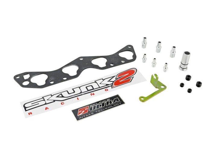 Skunk2 Ultra Series D Series Race Intake Manifold - 3.5L Black Manifold - Bull Strap