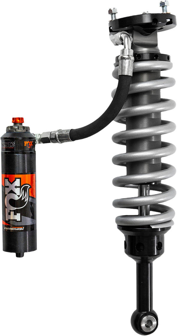 FOX 2003+ Toyota 4Runner 2-3in Lift Front Performance Elite 2.5 Coilover Res. Shocks Adj w/ UCA - Bull Strap