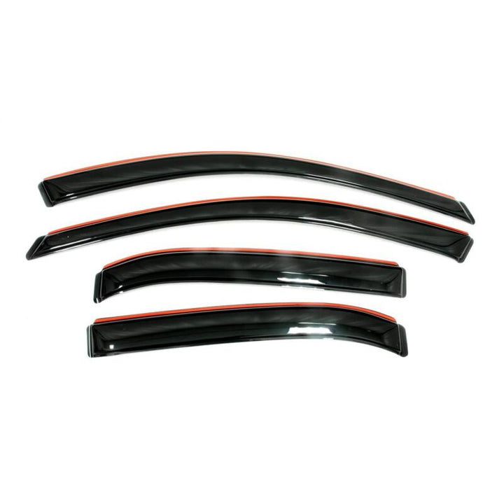 AVS 17-19 Nissan Rogue Sport Ventvisor In-Channel Front & Rear Window Deflectors 4pc - Smoke - Bull Strap