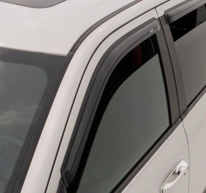 AVS 17-20 Honda Ridgeline Ventvisor Outside Mount Window Deflectors 4pc - Smoke - Bull Strap
