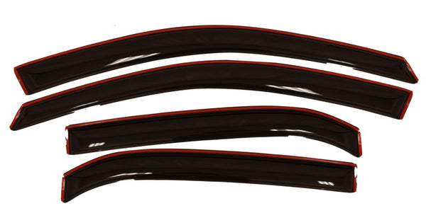 AVS 10-17 Chevy Equinox Ventvisor In-Channel Front & Rear Window Deflectors 4pc - Smoke - Bull Strap