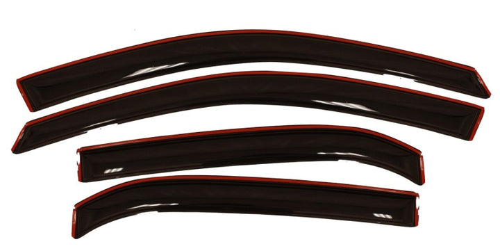 AVS 10-17 Chevy Equinox Ventvisor In-Channel Front & Rear Window Deflectors 4pc - Smoke - Bull Strap
