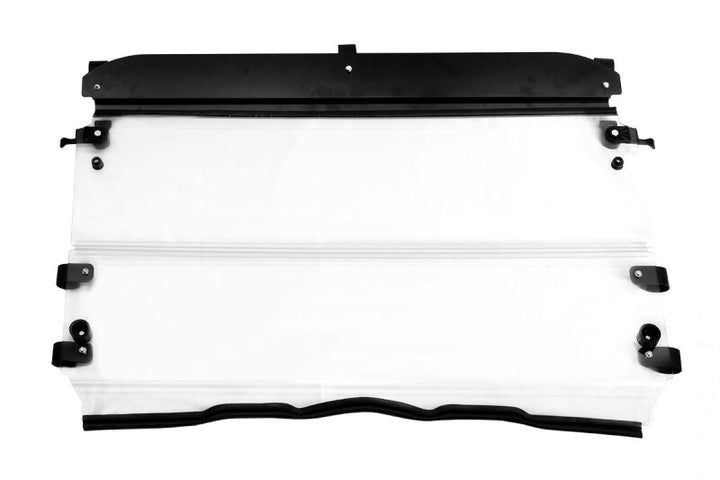 Seizmik 10-14 Polaris 400-570 Ranger Mid-Size - 1.75 in. Versa-Fold Windshield - UV Resistant Poly - Bull Strap