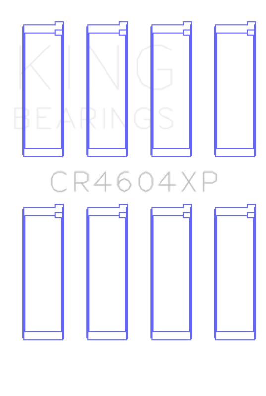 King 07-09 Mazdaspeed 3 L3-VDT MZR DISI (t) Duratec High Performance Rod Bearing Set - Size +.025mm - Bull Strap
