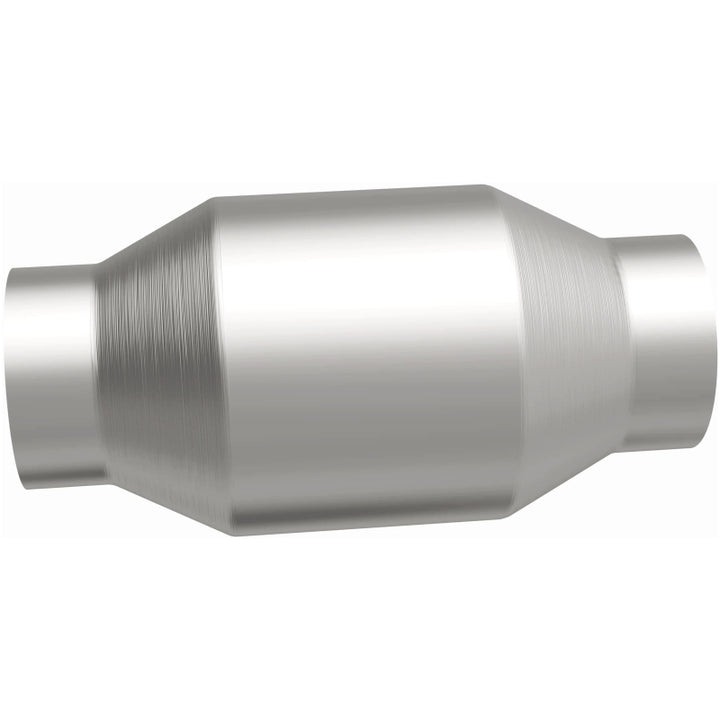 MagnaFlow Conv Univ 2.5in Inlet/Outlet Center/Center Round - Bull Strap