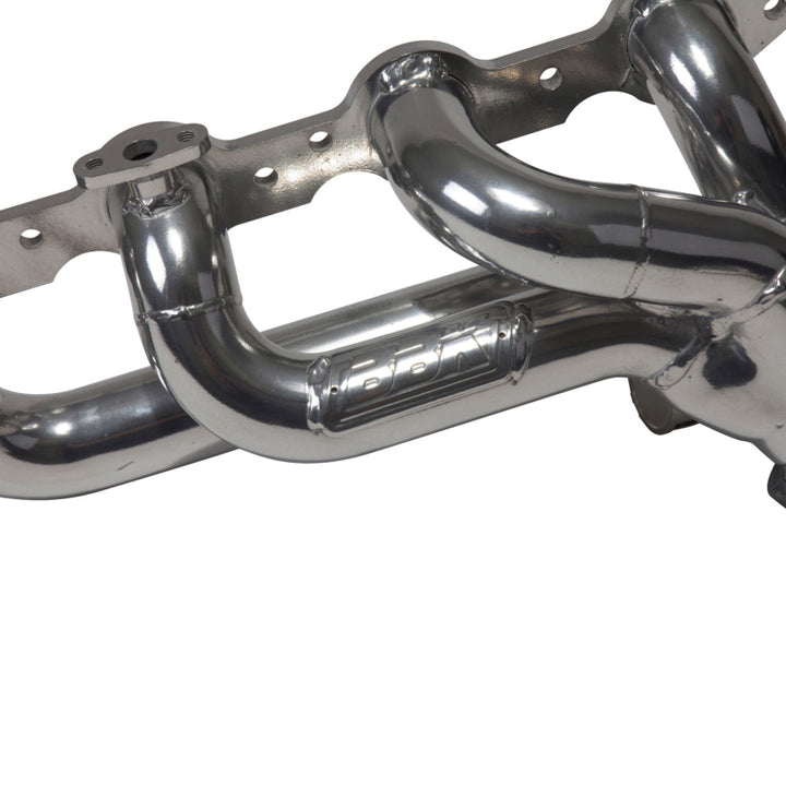 BBK 99-04 GM Truck SUV 4.8 5.3 Shorty Tuned Length Exhaust Headers - 1-3/4 Titanium Ceramic - Bull Strap