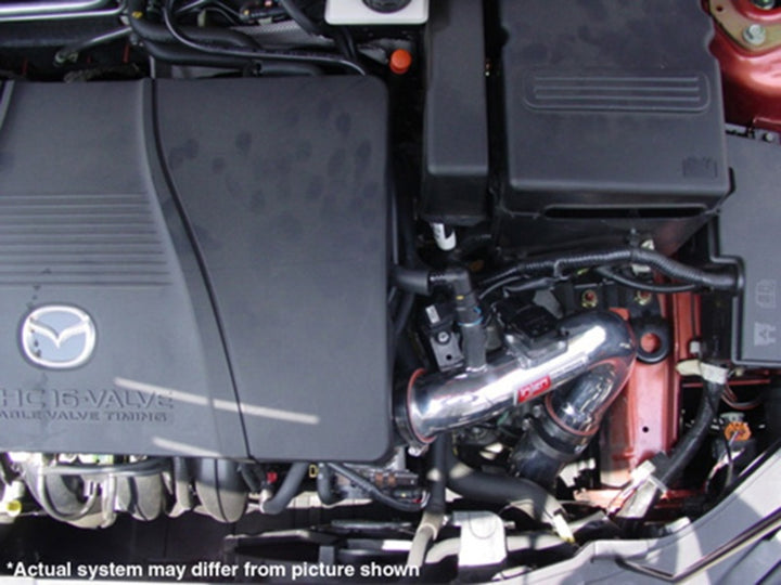 Injen 04-09 Mazda 3 2.0L 2.3L 4 Cyl. Polished Cold Air Intake - Bull Strap