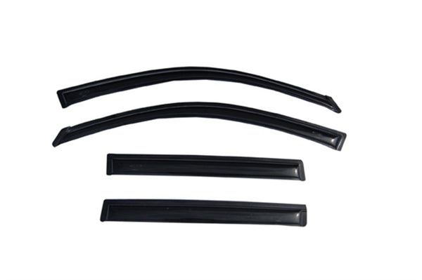 AVS 08-13 Toyota Highlander Ventvisor Outside Mount Window Deflectors 4pc - Smoke - Bull Strap