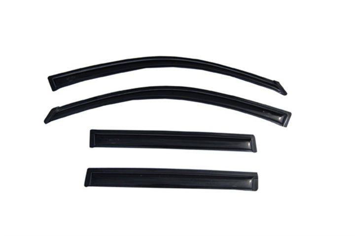 AVS 08-13 Toyota Highlander Ventvisor Outside Mount Window Deflectors 4pc - Smoke - Bull Strap