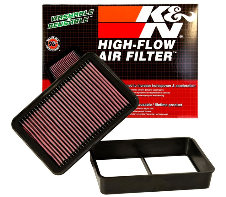 K&N 08-09 Evo X Drop In Air Filter - Bull Strap