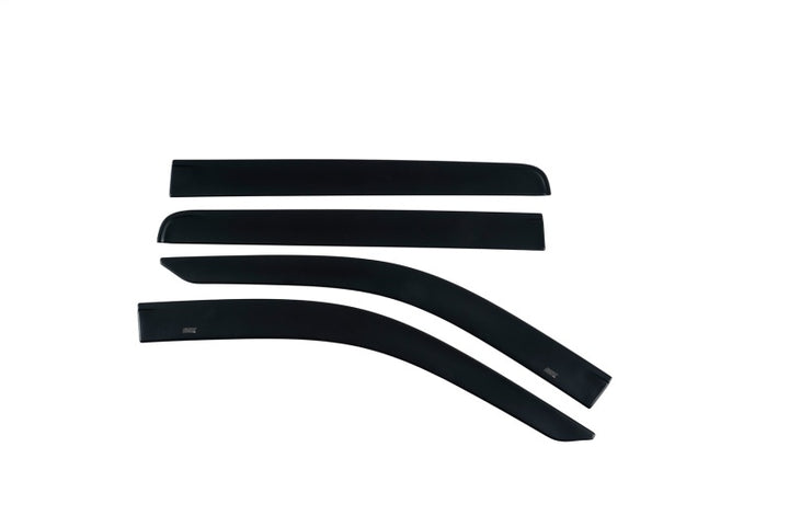 Husky Liners 10-25 Dodge RAM 2500/3500 CC In-Channel Mount Ventvisor Low Pro (4pc) - Matte Blk - Bull Strap