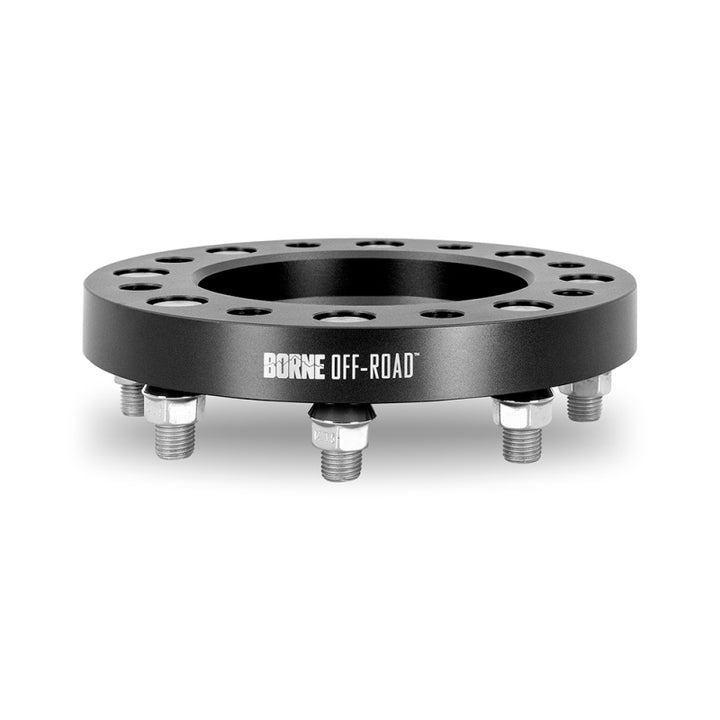 Borne Off-Road Wheel Spacers 8x180 124.1 25 M14 Black - Bull Strap