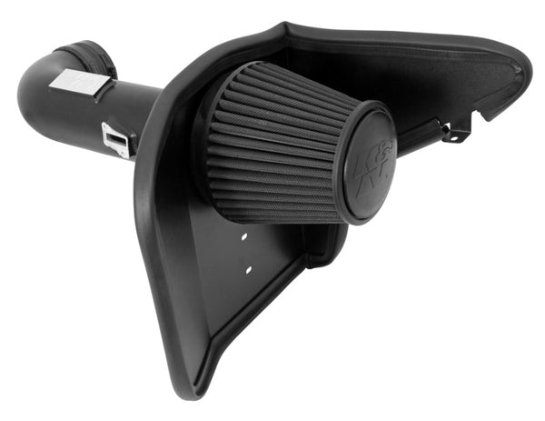 K&N 10-13 Chevy Camaro 6.2L V8 Black Performance Intake Kit - Bull Strap