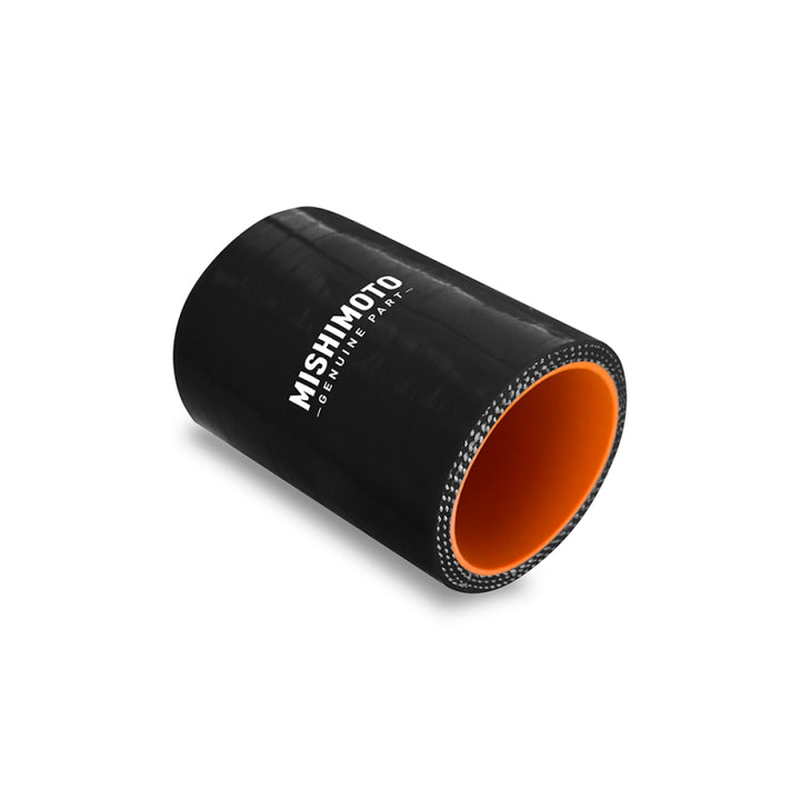 Mishimoto 3.5 Inch Straight Coupler -  Black - Bull Strap