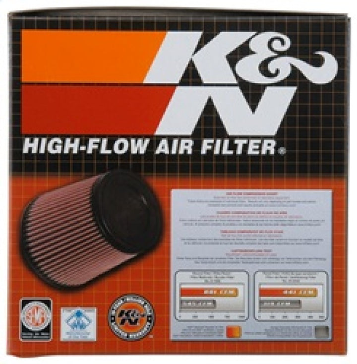 K&N Universal Rubber Filter 5in Flange ID x 6.5in Base OD x 4.5in Top OD x 4.125in Height - Bull Strap