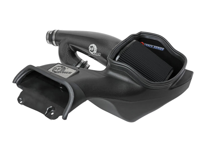 aFe 21-24 Ford F150 Raptor Track Series Carbon Fiber Cold Air Intake System w/ Black Pro 5R Filter - Bull Strap