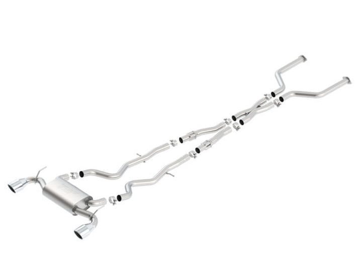 Borla 2017 Infiniti Q60S 3.0T V6 S Type Catback Exhaust - Bull Strap