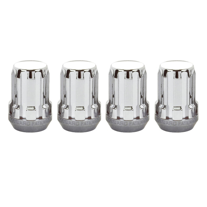 McGard SplineDrive Lug Nut (Cone Seat) M12X1.5 / 1.24in. Length (4-Pack) - Chrome (Req. Tool) - Bull Strap