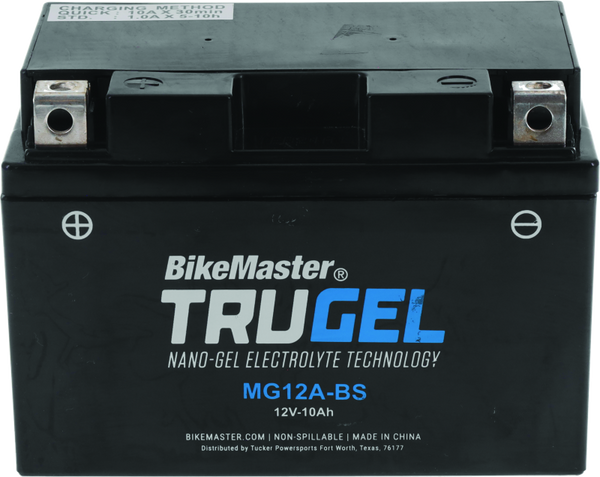 BikeMaster TruGel Battery - MG12A-BS - Bull Strap