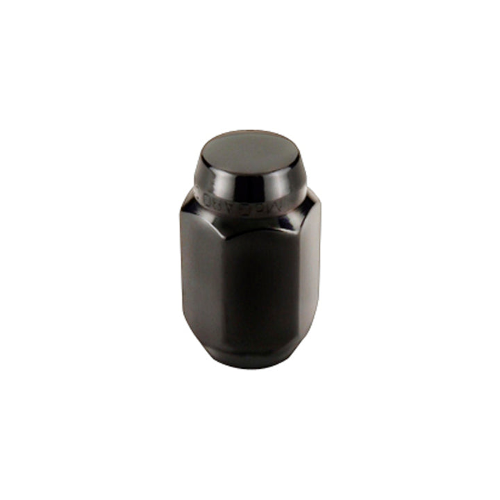 McGard Hex Lug Nut (Cone Seat) 1/2-20 / 13/16 Hex / 1.5in. Length (4-Pack) - Black - Bull Strap