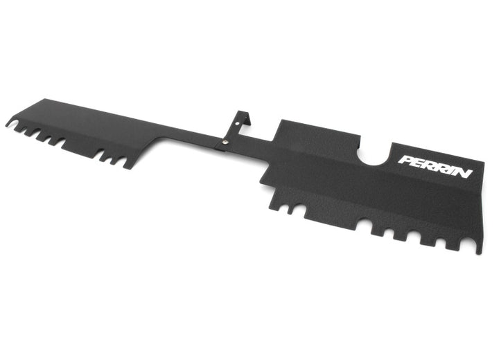 PERRIN 15-21 Subaru WRX/STI Radiator Shroud (With/Without OEM Intake Scoop) - Black - Bull Strap