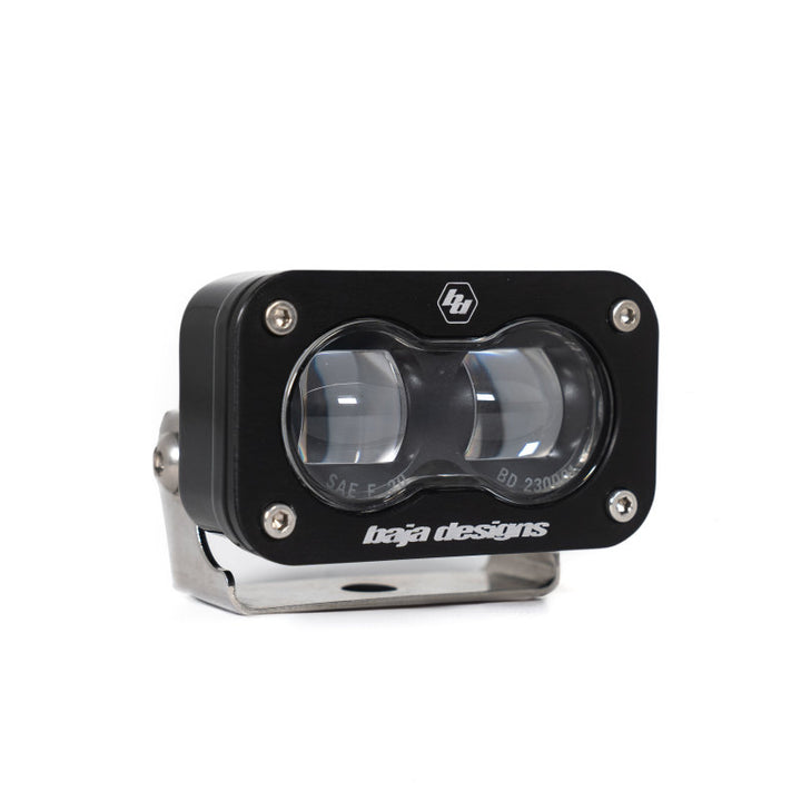 Baja Designs Universal S2 SAE Spot LED (Pair) - Clear - Bull Strap