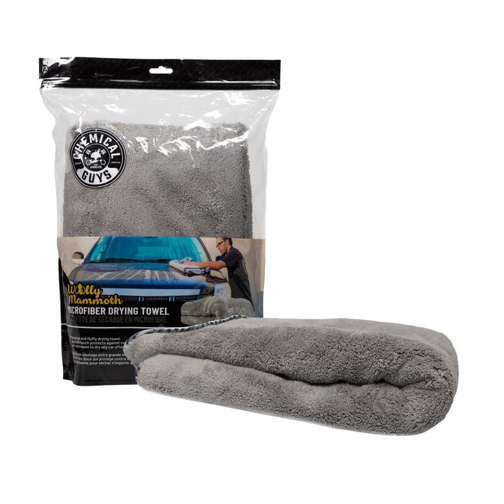 Chemical Guys Woolly Mammoth Microfiber Dryer Towel - 36in x 25in - Bull Strap