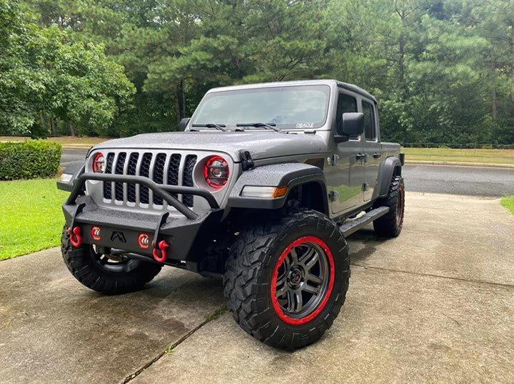 Oracle Oculus Bi-LED Projector Headlights for Jeep JL/Gladiator JT - w/ BC1 Controller - Bull Strap