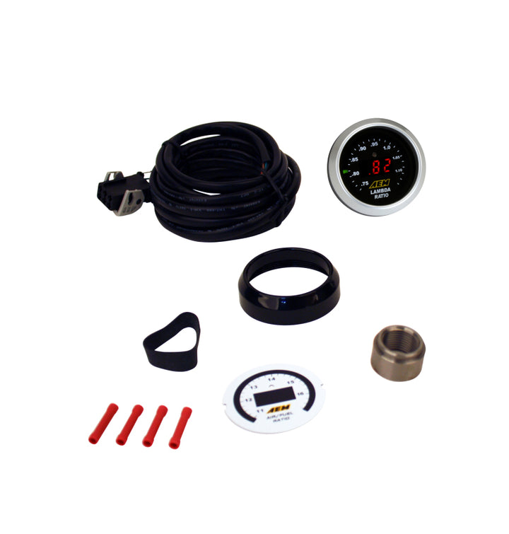 AEM Digital Wideband UEGO Gauge w/o Sensor - Bull Strap