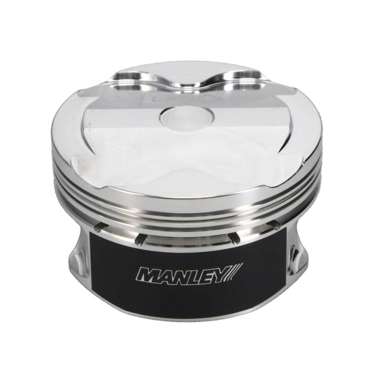 Manley 2018+ Ford Coyote 5.0L DOHC +1cc Dish 3.662in Bore 11:1 CR Platinum Piston Set - Bull Strap