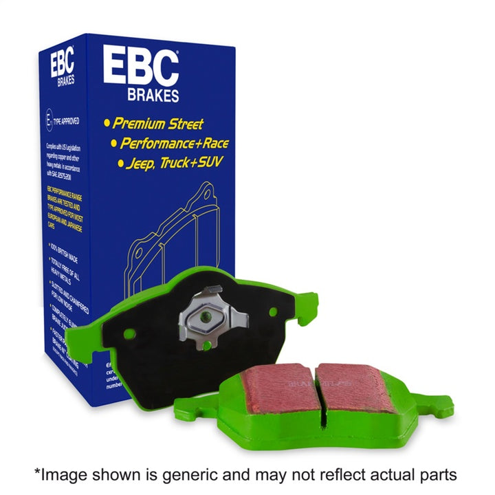 EBC 13+ Acura RLX 3.5 Greenstuff Rear Brake Pads - Bull Strap