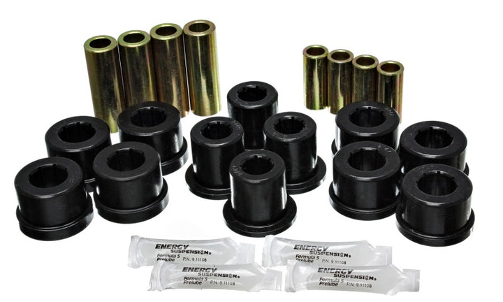 Energy Suspension 87-92 Toyota Supra Black Front Control Arm Bushing Set - Bull Strap