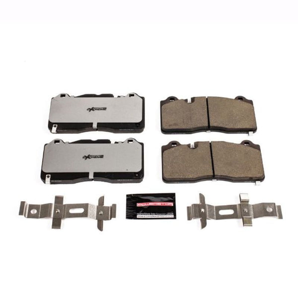 Power Stop 16-19 Cadillac CTS Front Z26 Extreme Street Brake Pads w/Hardware - Bull Strap