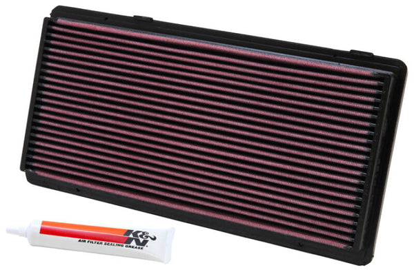 K&N 96-01 Jeep Cherokee 2.5L/4.0L Drop In Air Filter - Bull Strap