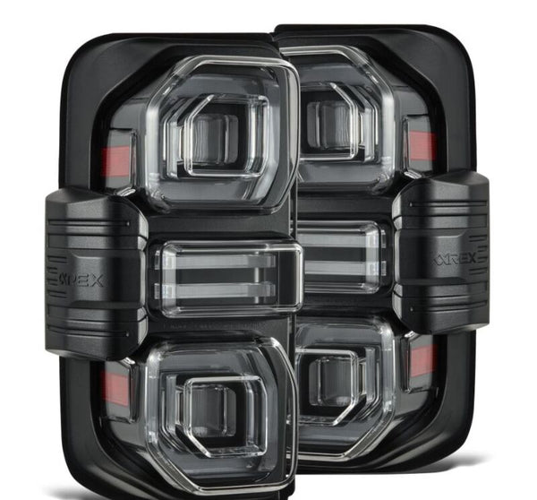 AlphaRex 21-24 Ford Bronco (Excl. Raptor) Nova-Series LED Tail Lights - Black - Bull Strap