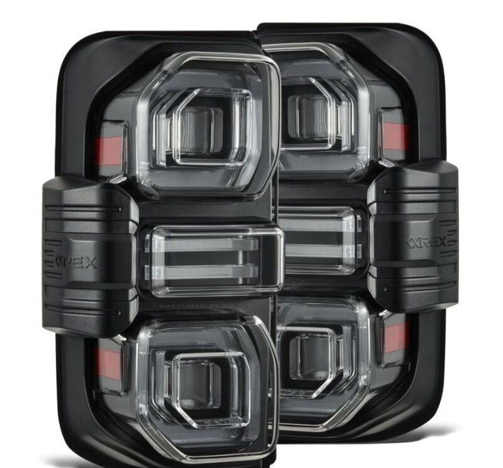 AlphaRex 21-24 Ford Bronco (Excl. Raptor) Nova-Series LED Tail Lights - Black - Bull Strap