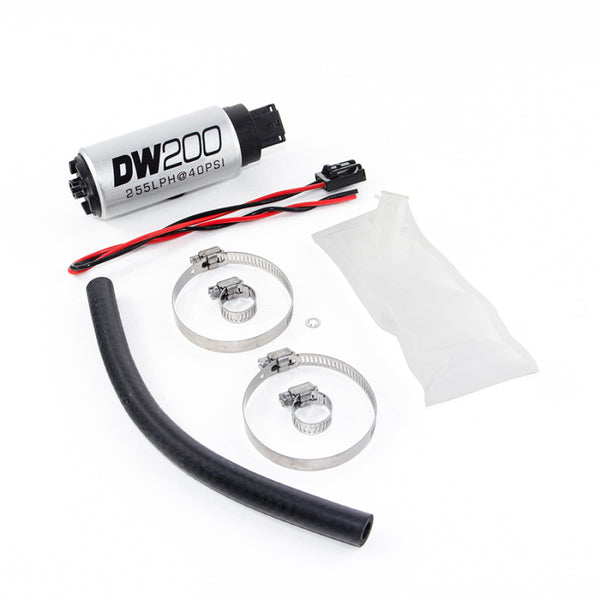 DeatschWerks 90-96 Nissan 300zx (excl TT) 255 LPH DW200 In-Tank Fuel Pump w/ Install Kit - Bull Strap