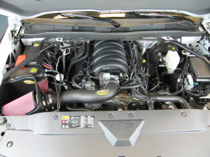 Airaid 2014 GM 1500 Pickup/ 2015 GM Tahoe/Yukon 5.3L MXP Intake System w/ Tube (Dry / Red Media) - Bull Strap