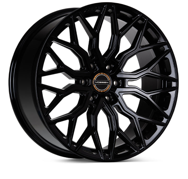 Vossen HF6-3 20x9.5 / 6x139.7 / ET15 / Deep Face / 106.1 - Gloss Black Wheel - Bull Strap