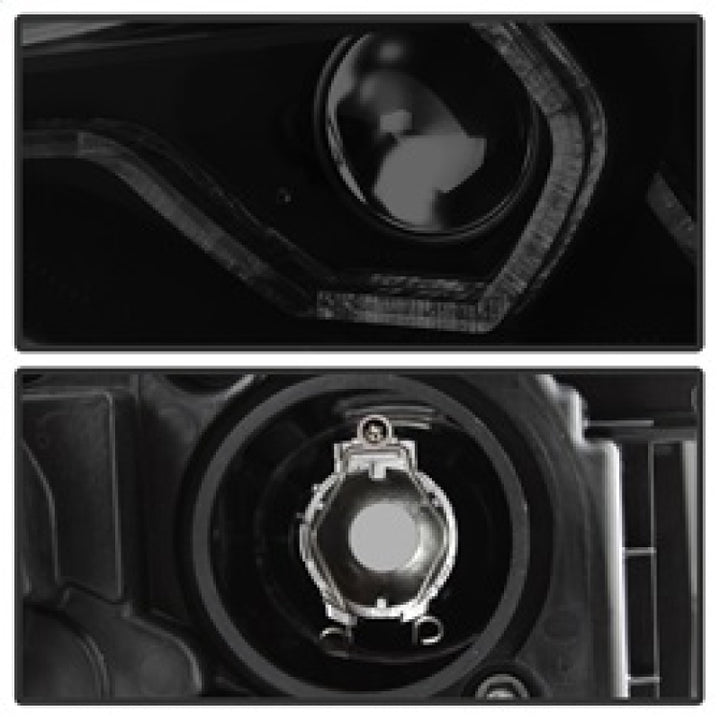 Spyder 12-14 BMW F30 3 Series 4DR Projector Headlights - LED DRL - Blk Smoke PRO-YD-BMWF3012-DRL-BSM - Bull Strap
