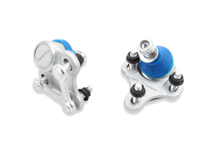 SuperPro 2006 Audi A3 Base Front Lower Camber Adjustable Ball Joint Set - Bull Strap