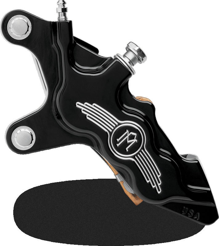 Performance Machine Caliper 112x6B Left - For 11.5in Disc - Contrast Cut - Bull Strap