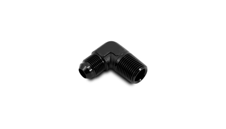 Vibrant -8AN to 1/2in NPT 90 Degree Elbow Adapter Fitting - Bull Strap