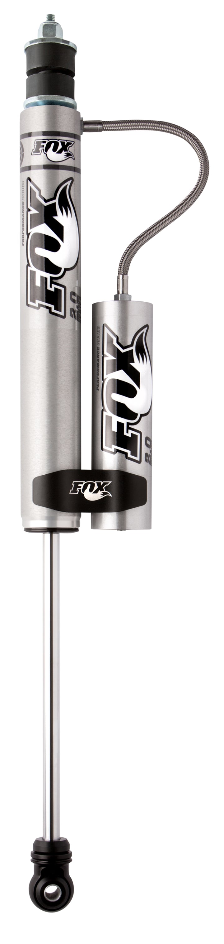 Fox 05+ Ford SD 2.0 Performance Series 8.6in. Smooth Body Remote Res. Front Shock / 0-1.5in. Lift - Bull Strap